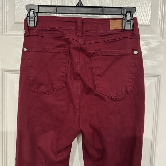 Judy Blue Super Flare Jeans Women 3/26 Red High Rise Stretch 33 Inseam - Picture 4 of 5